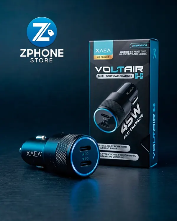 Cargador Auto VOLTAIR 45W 2xUSB-C