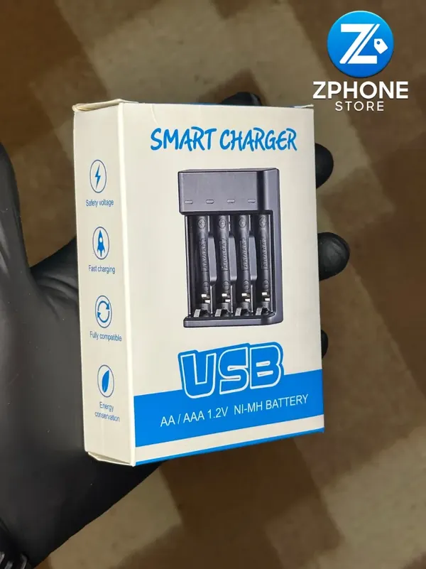 Cargador Inteligente USB AA/AAA