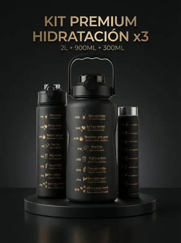 Kit Hidratación Motivacional x3