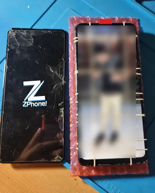 Celular Android · Cambio de módulo · Antes y después